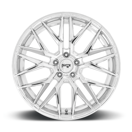 Niche 1PC M249 GAMMA 18x8 Chrome 5x114.3 40mm