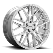 Niche 1PC M249 GAMMA 18x8 Chrome 5x114.3 40mm