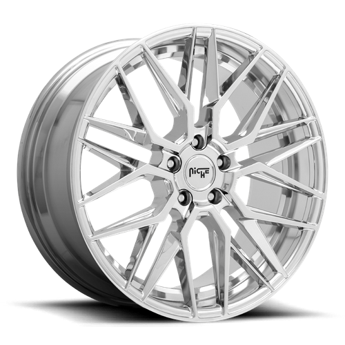 Niche 1PC M249 GAMMA 18x8 Chrome 5x114.3 40mm