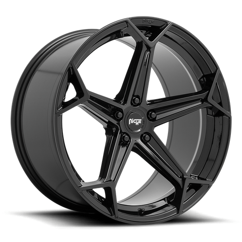 Niche 1PC N258 ARROW 20x9 Gloss Black 5x114.3 25mm