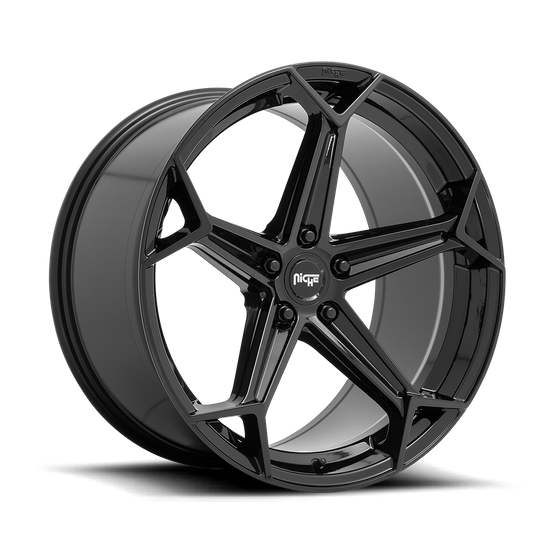 Niche 1PC N258 ARROW 20x10.5 Gloss Black 5x114.3 30mm