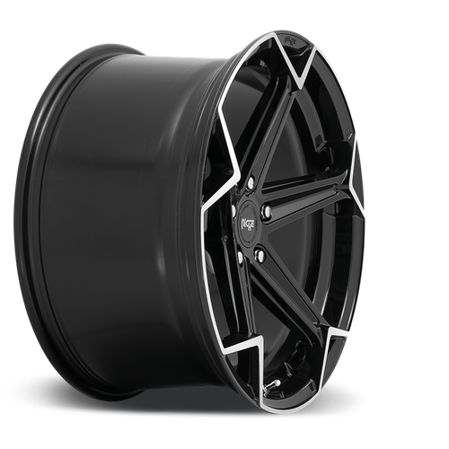 Niche 1PC N259 ARROW 20x10.5 Gloss Black Brushed 5x114.3 40mm