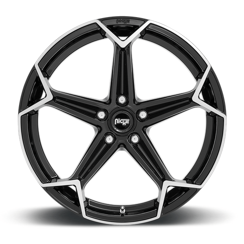 Niche 1PC N259 ARROW 20x10.5 Gloss Black Brushed 5x114.3 40mm