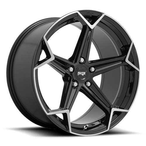 Niche 1PC N259 ARROW 20x10.5 Gloss Black Brushed 5x114.3 40mm