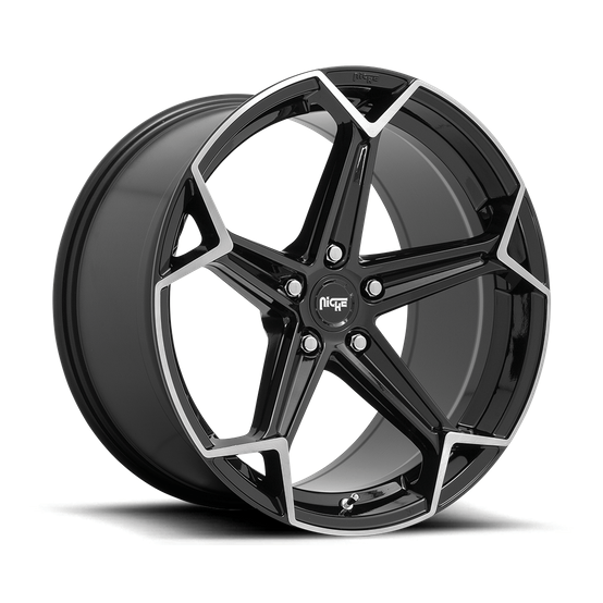 Niche 1PC N259 ARROW 20x10.5 Gloss Black Brushed 5x114.3 40mm