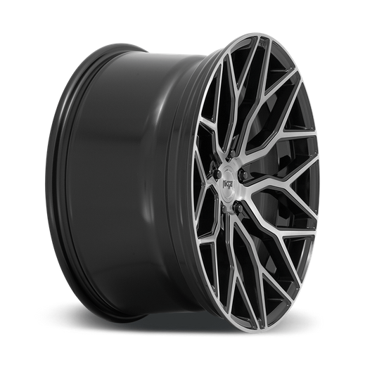 Niche 1PC M262 MAZZANTI 20x10.5 Gloss Black Brushed Face 5x114.3 40mm