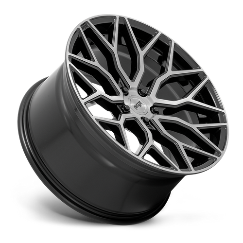 Niche 1PC M262 MAZZANTI 19x9.5 Gloss Black Brushed Face 5x114.3 35mm