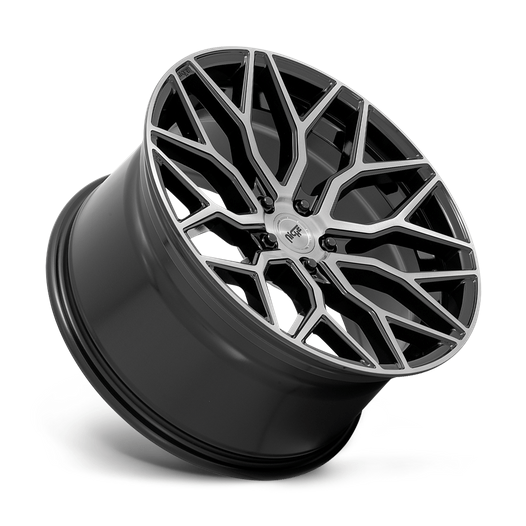 Niche 1PC M262 MAZZANTI 20x10.5 Gloss Black Brushed Face 5x114.3 40mm