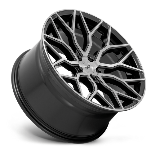 Niche 1PC M262 MAZZANTI 19x8.5 Gloss Black Brushed Face 5x114.3 25mm