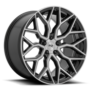 Niche 1PC M262 MAZZANTI 19x9.5 Gloss Black Brushed Face 5x114.3 35mm