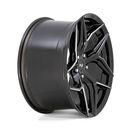 Niche 1PC M266 TORSION 20x9 Gloss Black Milled 5x114.3 35mm
