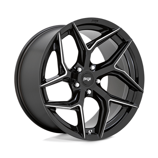 Niche 1PC M266 TORSION 20x10.5 Gloss Black Milled 5x114.3 40mm