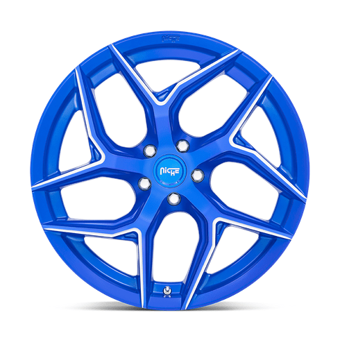 Niche 1PC M268 TORSION 20x9 Anodized Blue Milled 5x114.3 35mm