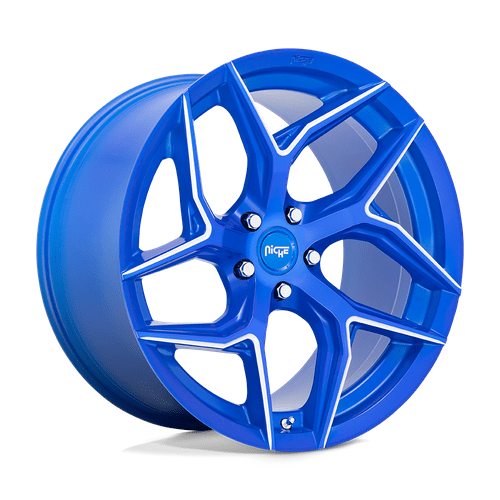 Niche 1PC M268 TORSION 20x9 Anodized Blue Milled 5x114.3 35mm
