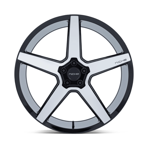 Niche 1PC NC283 MODENA 20x10.5 Gloss Black W/ Machined Face 5x114.3 38mm