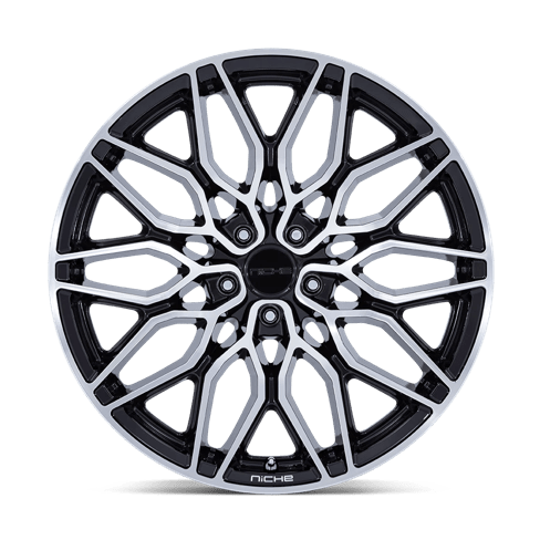 Niche 1PC NC277 CALABRIA 5 20x10.5 Gloss Black Machined 5x114.3 40mm