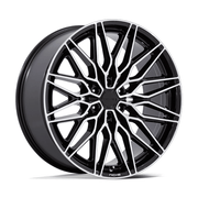 Niche 1PC NC278 CALABRIA 6 22x9.5 Gloss Black W/ Machined 6x135 30mm