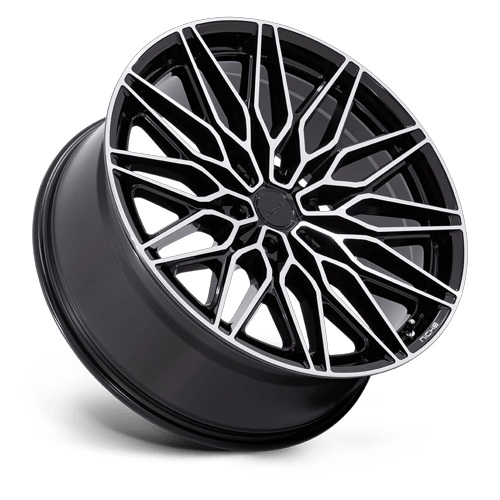 Niche 1PC NC278 CALABRIA 6 20x9.5 Gloss Black W/ Machined 6x135 30mm