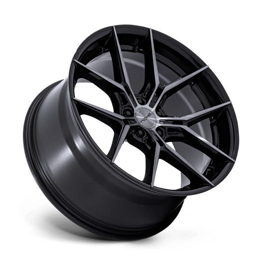 Niche 1PC NC279 PRODIGY 5 19x8.5 Gloss Black Dark Tinted Clear 5x114.3 35mm