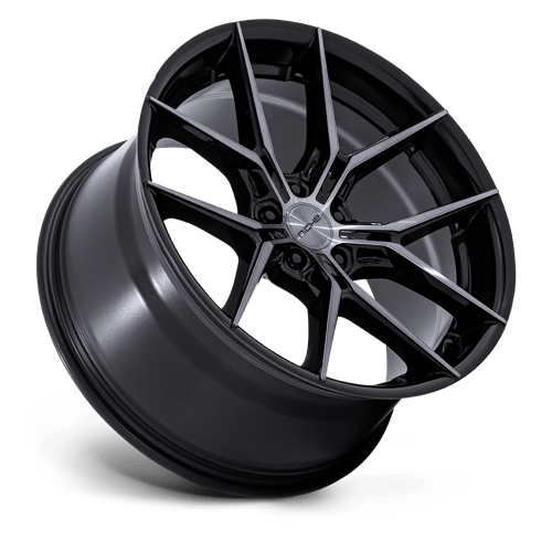 Niche 1PC NC279 PRODIGY 5 19x9.5 Gloss Black Dark Tinted Clear 5x114.3 25mm