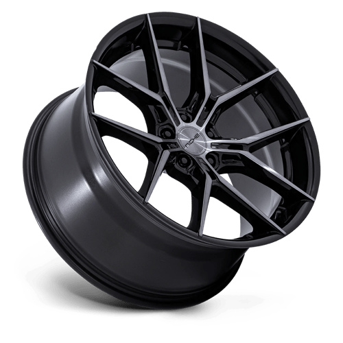 Niche 1PC NC279 PRODIGY 5 18x9.5 Gloss Black Dark Tinted Clear 5x114.3 25mm