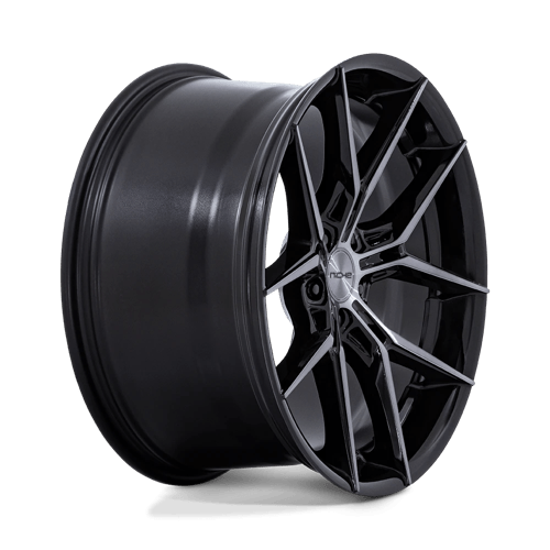 Niche 1PC NC279 PRODIGY 5 18x9.5 Gloss Black Dark Tinted Clear 5x114.3 25mm