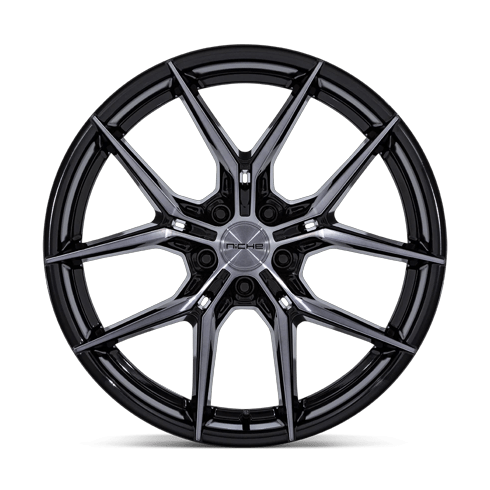 Niche 1PC NC279 PRODIGY 5 19x9.5 Gloss Black Dark Tinted Clear 5x114.3 25mm