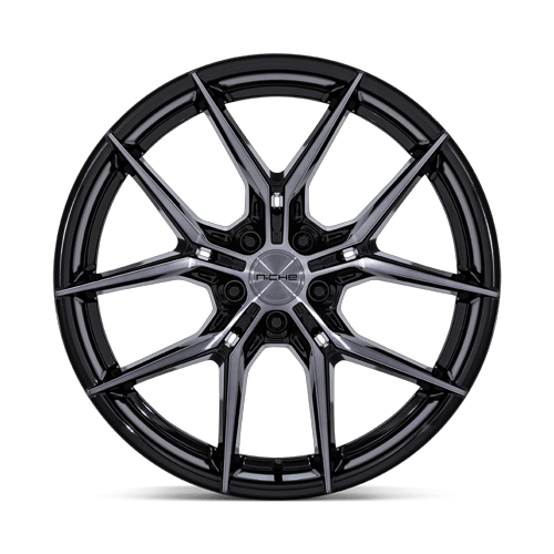 Niche 1PC NC279 PRODIGY 5 18x9.5 Gloss Black Dark Tinted Clear 5x114.3 25mm