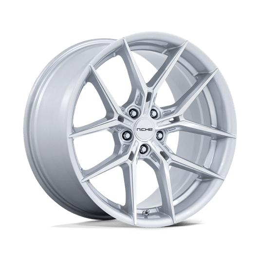 Niche 1PC NC279 PRODIGY 5 19x9.5 Silver W/ Machined Face 5x114.3 40mm