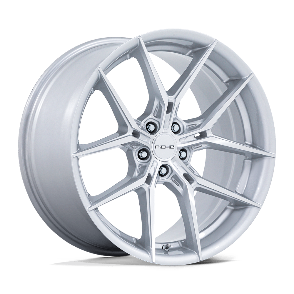 Niche 1PC NC279 PRODIGY 5 18x8.5 Silver W/ Machined Face 5x114.3 35mm