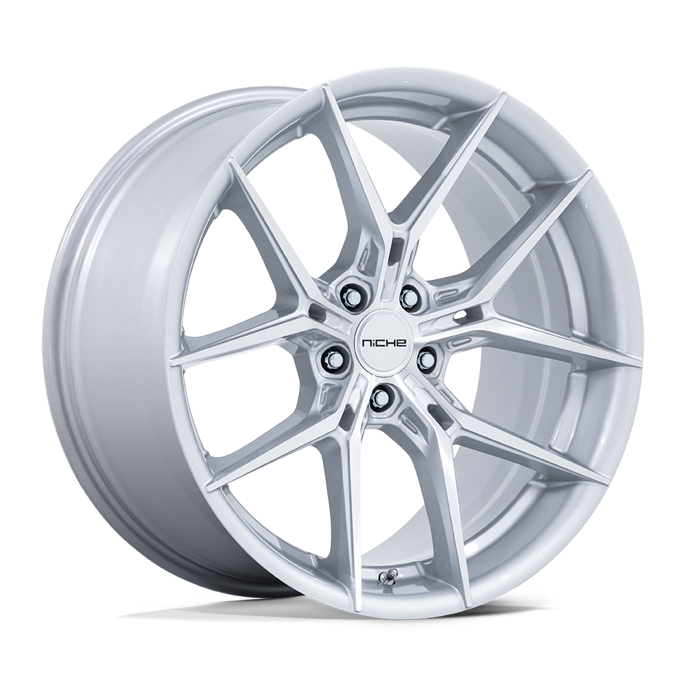 Niche 1PC NC279 PRODIGY 5 20x10.5 Silver W/ Machined Face 5x114.3 40mm