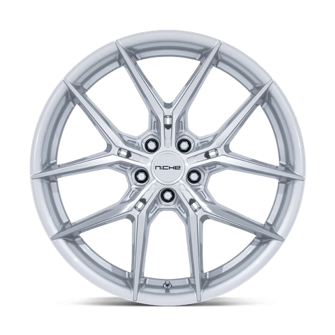 Niche 1PC NC279 PRODIGY 5 20x11 Silver W/ Machined Face 5x114.3 50mm