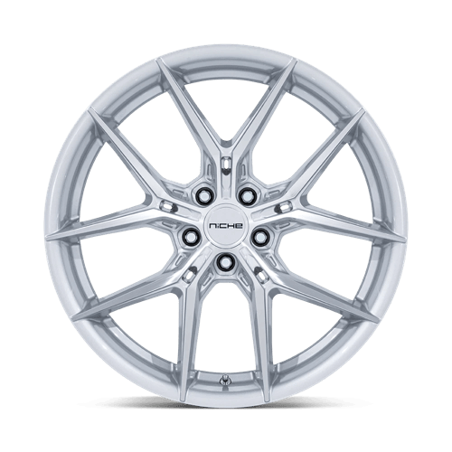 Niche 1PC NC279 PRODIGY 5 19x9.5 Silver W/ Machined Face 5x114.3 25mm