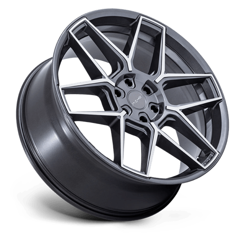 Niche 1PC NC281 RISE 20x9 Anthracite W/ Machined Face 5x114.3 35mm