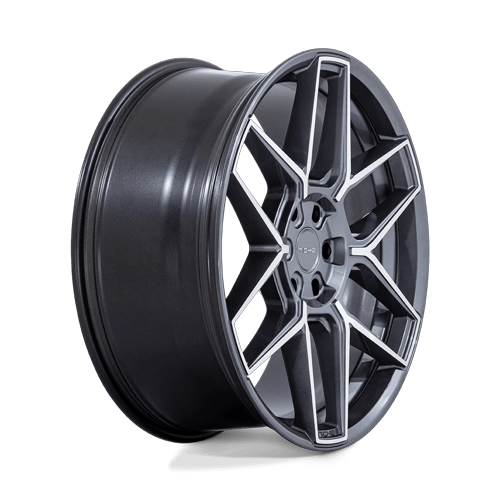 Niche 1PC NC281 RISE 20x10.5 Anthracite W/ Machined Face 5x114.3 38mm