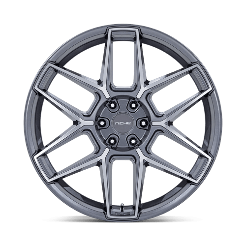 Niche 1PC NC281 RISE 20x10.5 Anthracite W/ Machined Face 5x114.3 38mm