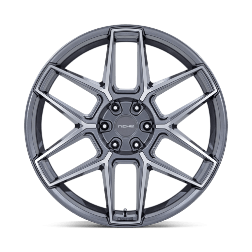 Niche 1PC NC281 RISE 20x9 Anthracite W/ Machined Face 5x114.3 35mm