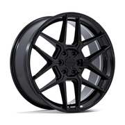 Niche 1PC NC281 RISE 20x9 Gloss Black 5x114.3 35mm