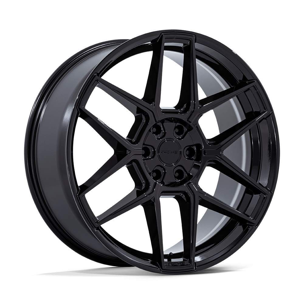 Niche 1PC NC281 RISE 20x9 Gloss Black 5x114.3 35mm
