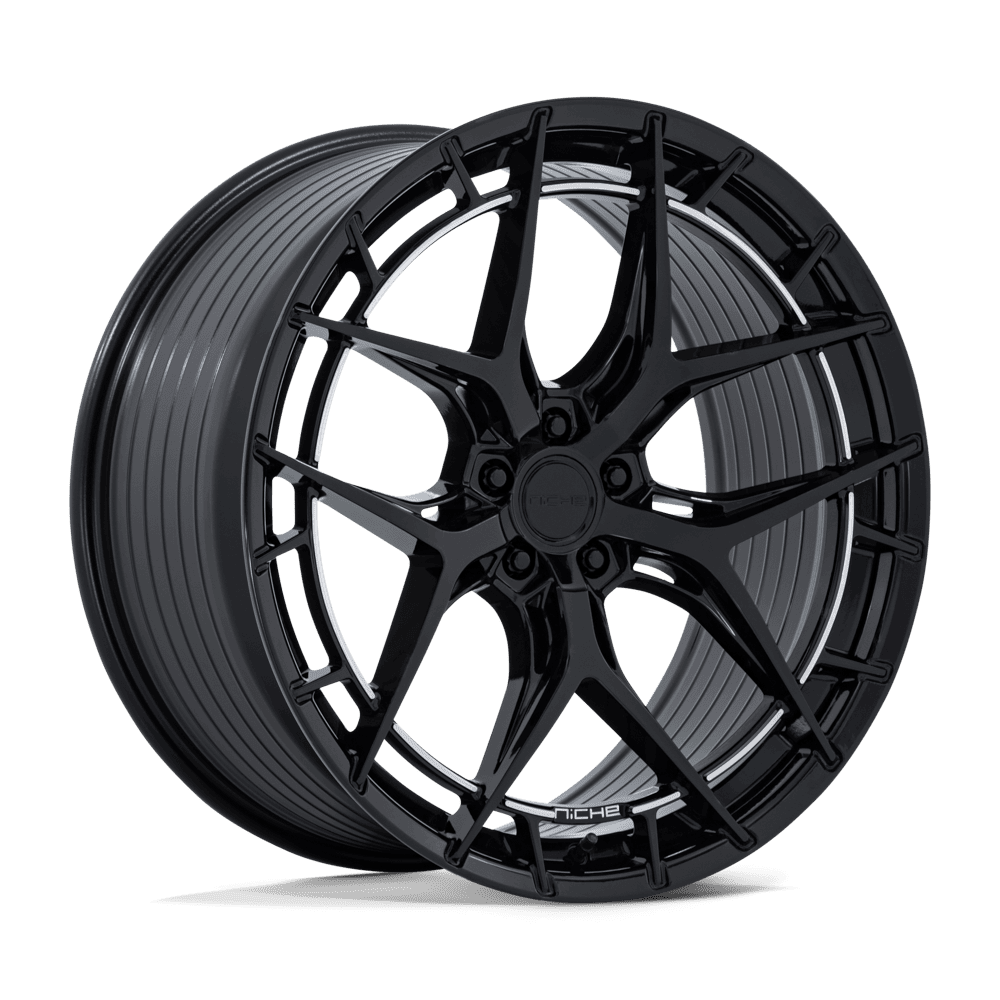 Niche 1PC NC286 RIVIERA 20x11 Gloss Black 5x114.3 50mm