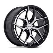 Niche 1PC NC286 RIVIERA 20x9 Gloss Black W/ Machined Face 5x114.3 35mm