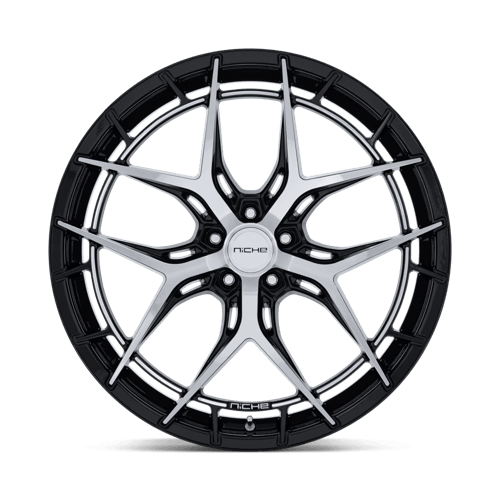 Niche 1PC NC286 RIVIERA 20x10.5 Gloss Black W/ Machined Face 5x114.3 40mm