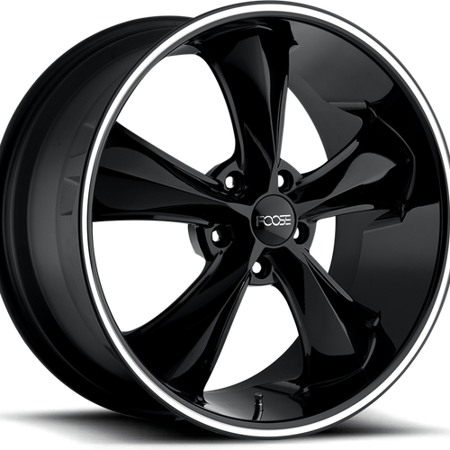 Foose 1PC F104 LEGEND 20x10 Gloss Black Milled 5x114.3 40mm