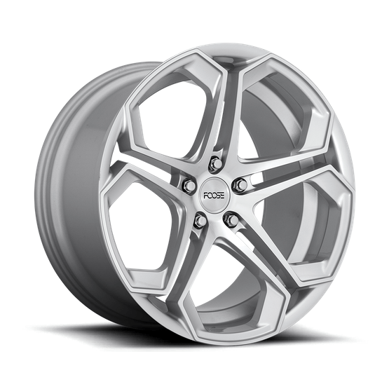 Foose 1PC F170 IMPALA 20x10.5 Gloss Silver Machined 5x114.3 40mm