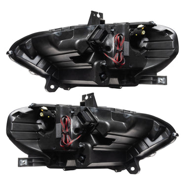 Oracle Lighting 18-23 Ford Mustang Dynamic ColorSHIFT LED Headlights - Black Series