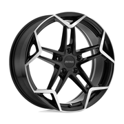 Petrol P1A 19x8 Gloss Black W/ Mach Cut Face 5x114.3 40mm