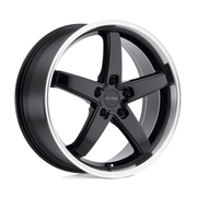 Petrol P1B 17x8 Gloss Black W/ Mach Cut Lip 5x114.3 40mm