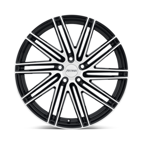 Petrol P1C 17x8 Gloss Black W/ Mach Cut Face 5x114.3 40mm