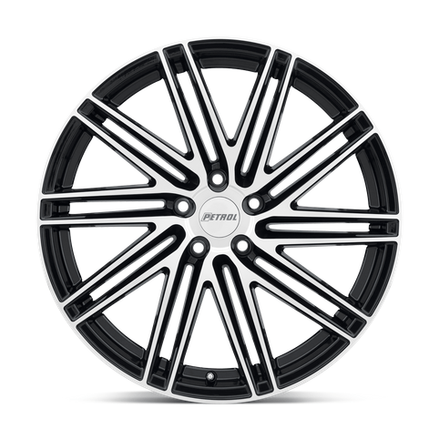 Petrol P1C 18x8 Gloss Black W/ Mach Cut Face 5x114.3 40mm