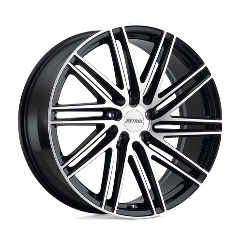 Petrol P1C 17x8 Gloss Black W/ Mach Cut Face 5x114.3 40mm